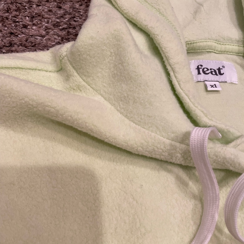 COZY Neon Lime Hoodie from Feat - Size XL - Picture 4 of 8